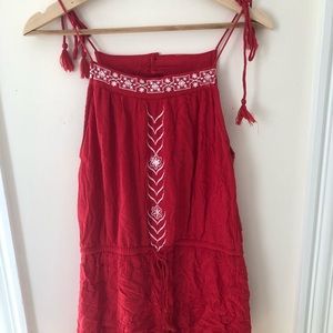Red romper
